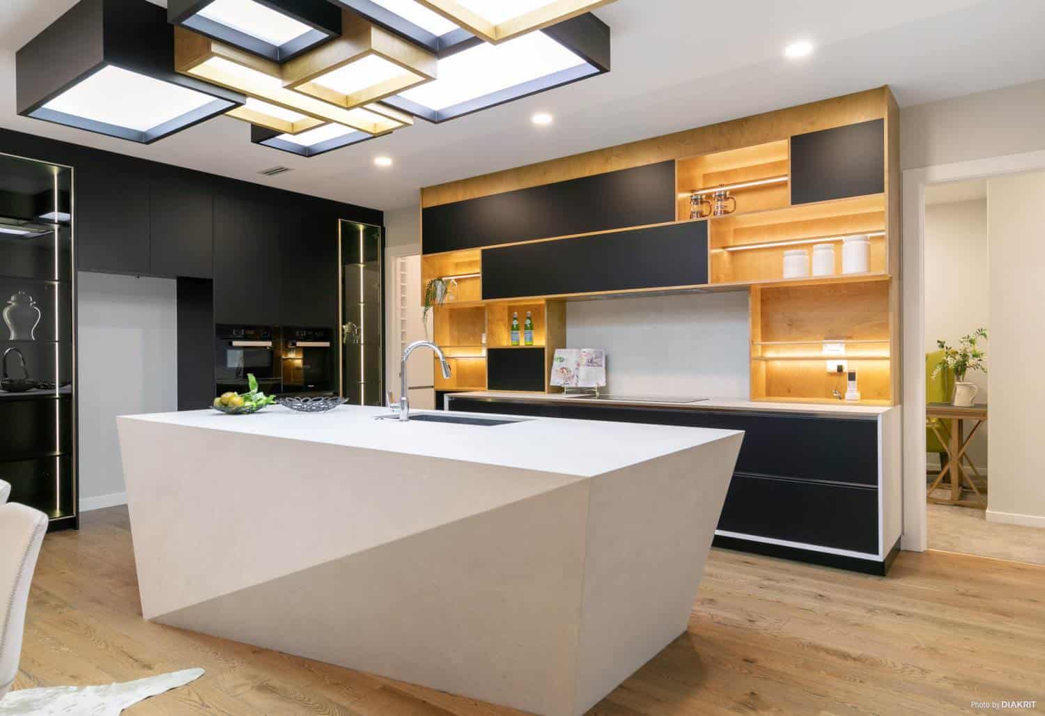 open plan kitchen